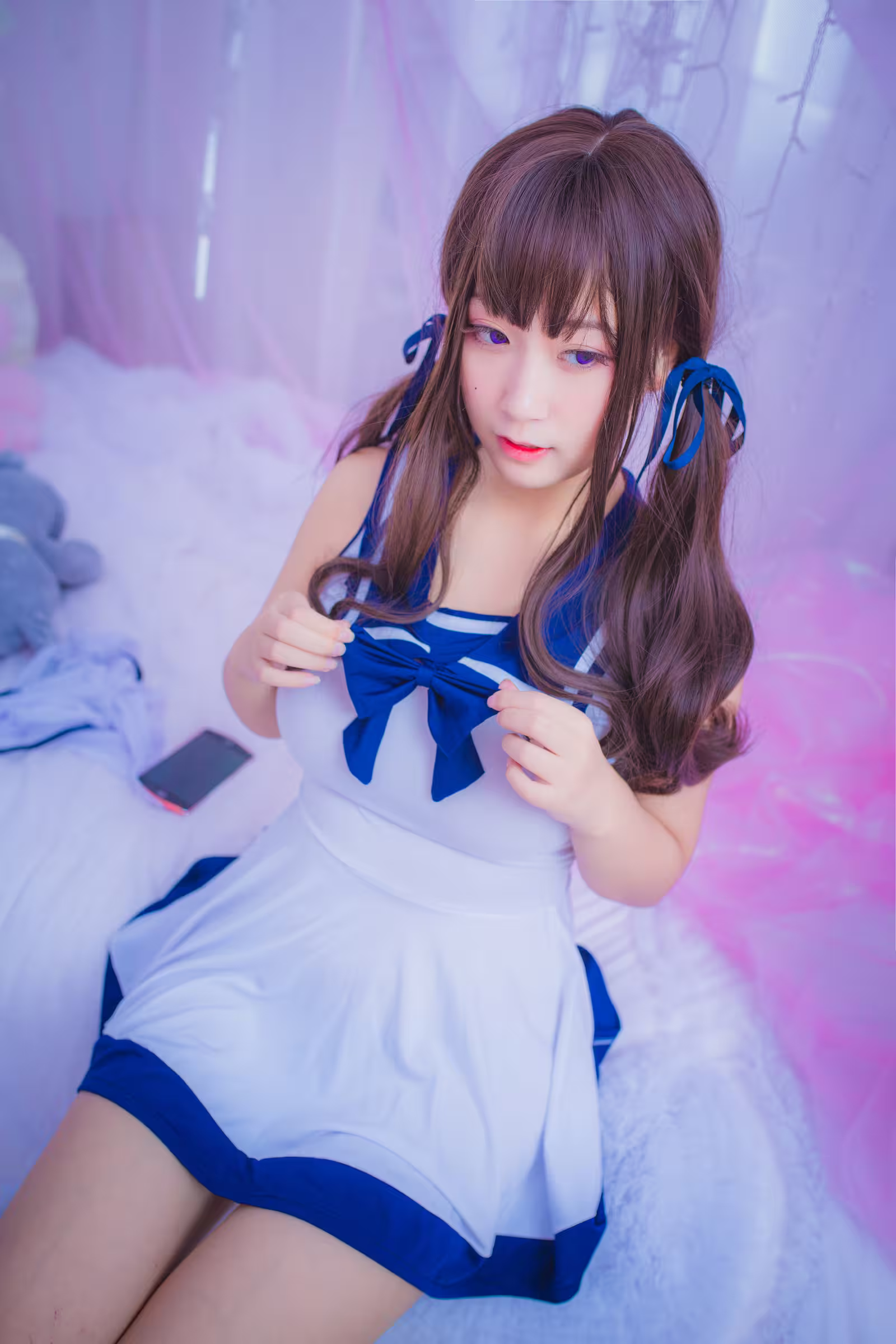 猫九酱Sakura 预览图 5 - 连衣水手服 [11P]