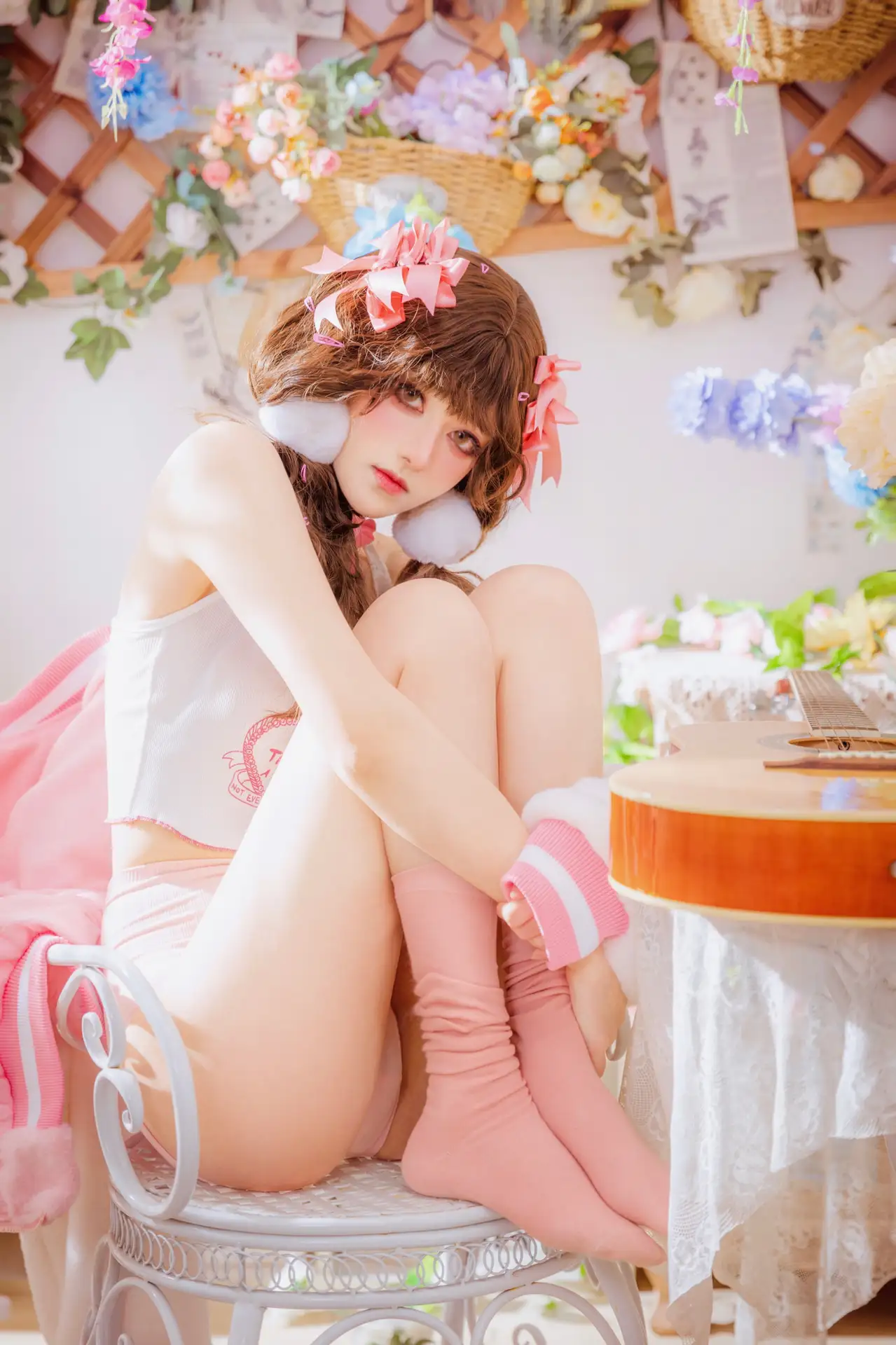少女吉他与蝴蝶结 [28P]
